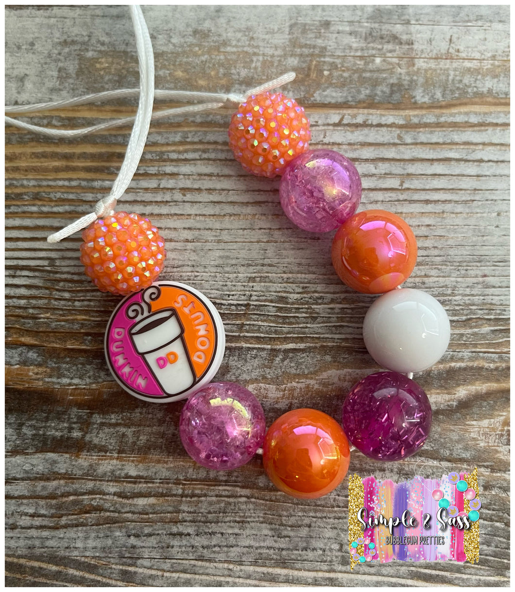 Dunk Bubblegum Bead Necklace with Silicone Focal