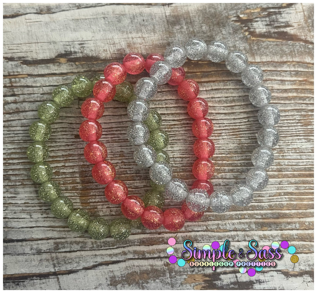 Super Glitter Christmas Stack Set (set of 3)