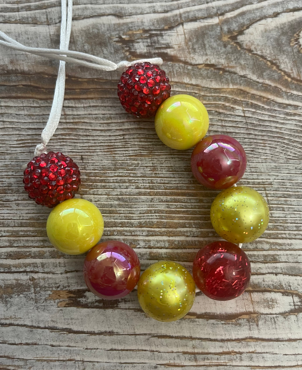 Rose Princess Bubblegum Bead Necklace