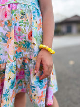 Load image into Gallery viewer, Yellow Solid Mix Bubblegum Bead Bracelet
