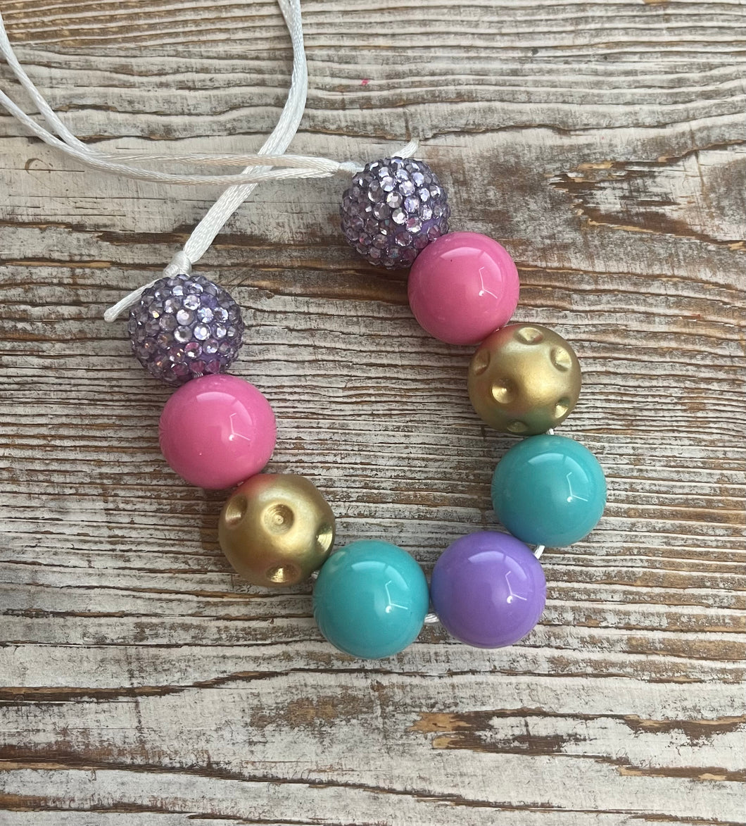 Mix 1 Bubblegum Bead Necklace